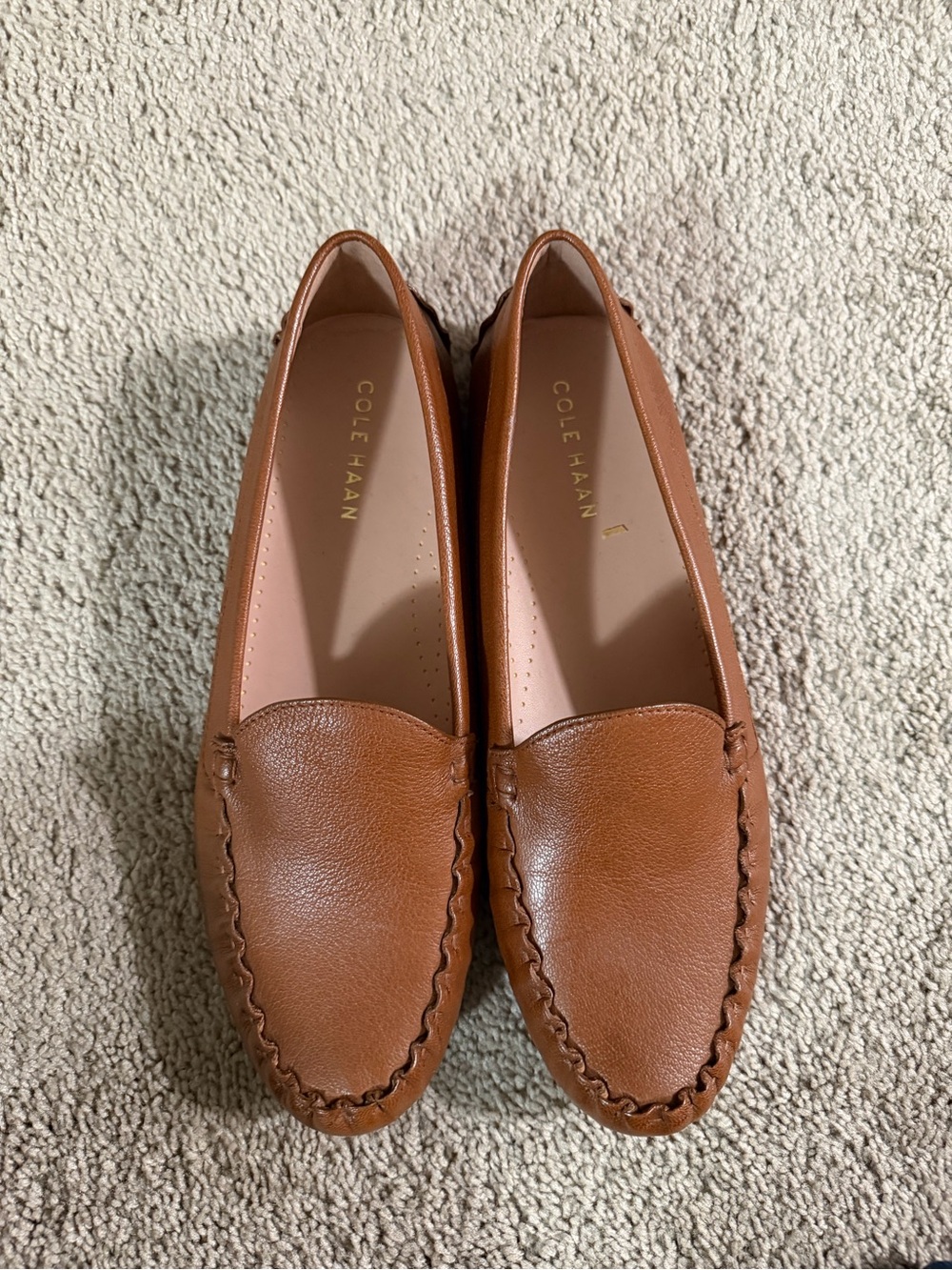 Cole Haan Brown Leather Moccasin Loafers